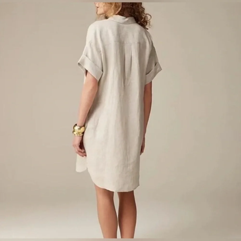 🆕 J. Crew Capitaine Shirtdress in Linen. Size XXL. New with tags. - Picture 5 of 9